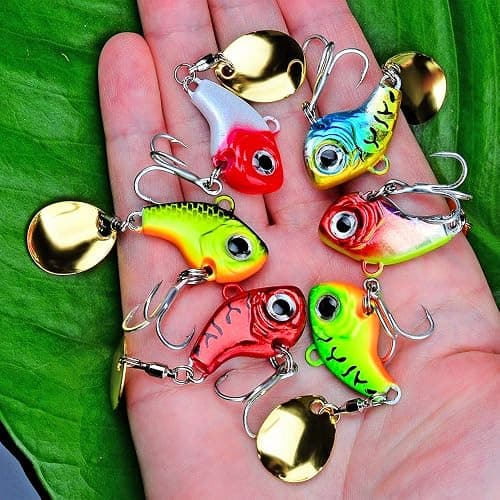 Fishing Lures Spinners Metal VIB Lure with Blade Tail Long Cast Bait (6pcs) thumbnail 2