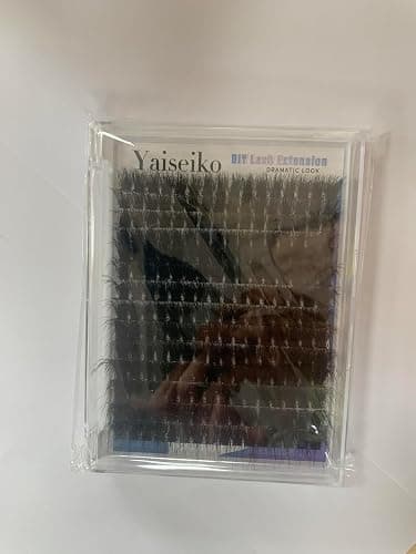 Yaiseiko Fluffy Lash Clusters 300D Thick Long 12-25mm Volume Cluster Eyelash Extensions 224Pcs Wispy Individual Lashes D Curl Waterproof Eyelash Clusters Soft False Eyelashes DIY at Home thumbnail 8