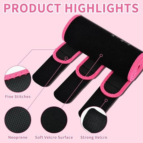 NEWCOO Sweat Waist Trainer For Women Men Waist Trimmer Sweat Belt Band Stomach Wrap Faja For Workout Lower Belly Fat thumbnail 3