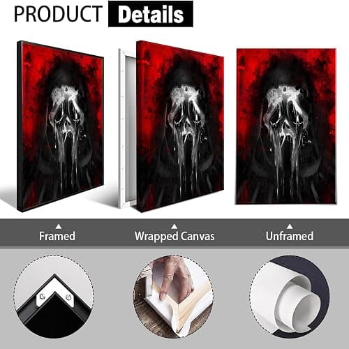 Scream halloween canvas posters thumbnail 2