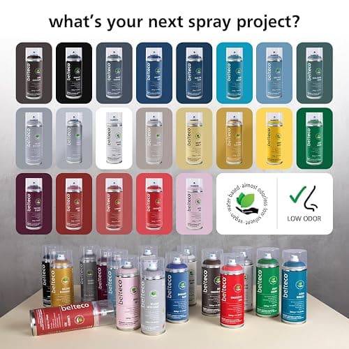 BELTECO Cotton White Matte Spray Paint | Water-based Spray Paint White | Odorless, Eco-Friendly & Vegan | Weather & UV-Resistant | Fast-Drying & High-Coverage | For All Substrates | In/Outdoor Use thumbnail 9