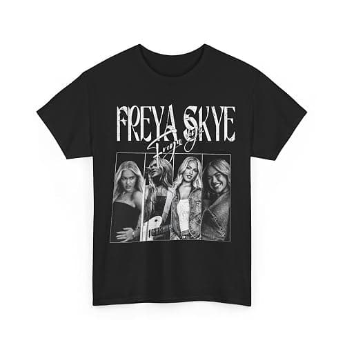 Freya Tour Shirt, Vintage Concert Graphic Skye T-Shirt Unisex Heavy Cotton Tee - Image 1