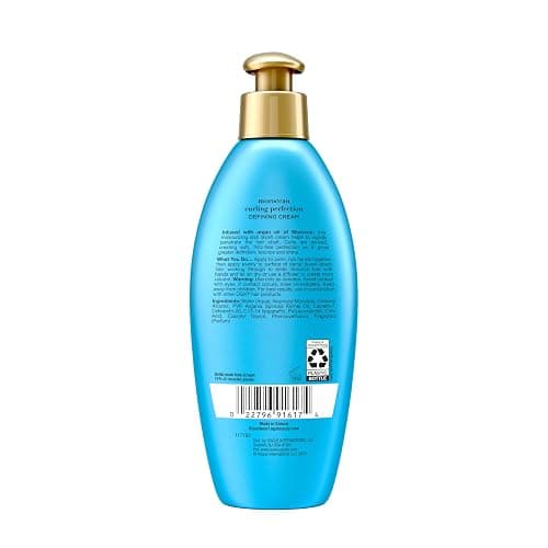 OGX Argan Oil of Morocco Curl-Defining Styling Cream, Anti-Frizz Curl Cream for Curly Hair & All Textures, Cold-Pressed Argan Oil, Paraben-Free, Sulfate-Free Surfactants, Curly Hair Products, 6 oz thumbnail 6
