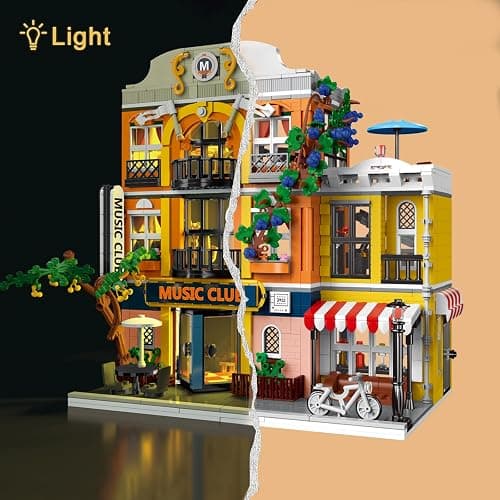 ENJBRICK Flowers City Jazz Club Building Sets for Adutls, Architecture House Building Kit for Boys and Girls 8-14 Years 1683 PCS thumbnail 5