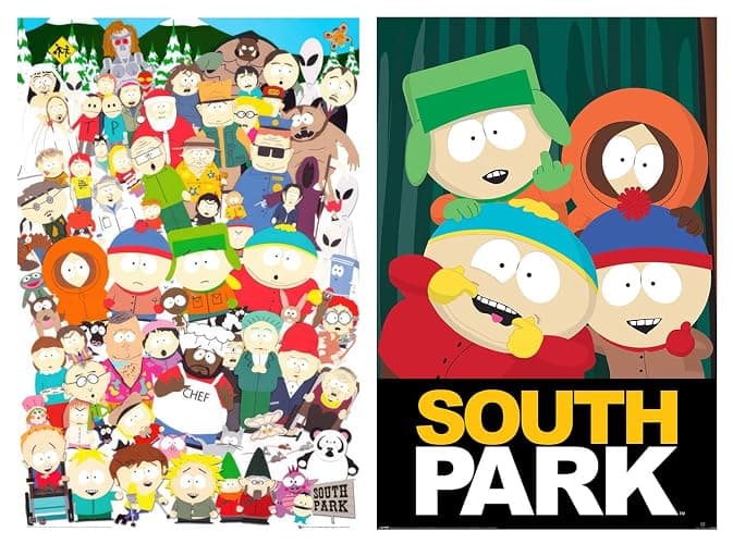 South Park - 2 Piece TV Show Poster Set (All Characters & The Boys) (Size: 24" x 36" each) - Image 1
