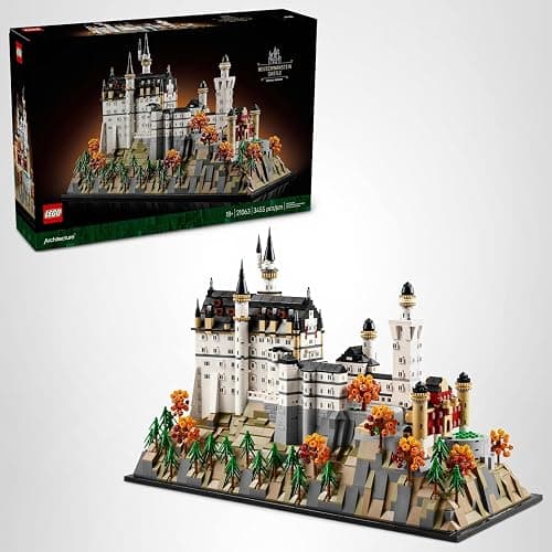 LEGO Architecture Neuschwanstein Castle Building Set - Collectible Bavarian Castle Model Kit for Arts & Crafts - Building Blocks for Adults, Ages 18+ - Gifts for Men and Women - 21063 thumbnail 7