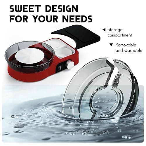 Pottery Wheel for Kids Adults and Beginners - Complete Pottery Set with 6" Turntable with Two-Way Rotation, 2.2lb Clay, Art Supplies Sculpting Tools, Craft Christmas Gifts for Teens Adults (Red) thumbnail 4