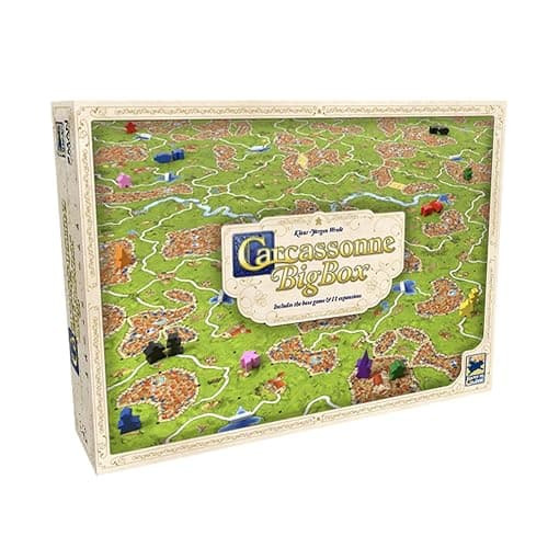 Carcassonne Big Box Board Game (2025 Edition) | Complete Tile Placement Strategy Game with 11 Expansions & Base, Family Fun for Kids & Adults, Ages 7+, 2-6 Players, 30 Mins - Image 1