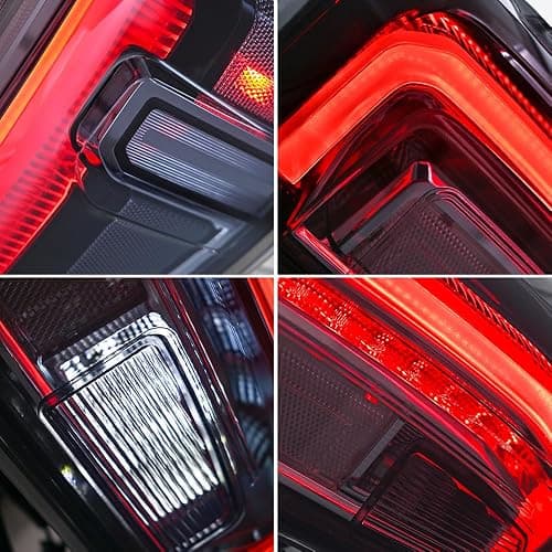 COOLCMP Tail Lights for 2019-2024 GMC Sierra 1500/2500HD/3500HD 4th Gen Taillights Assembly w/Start up Animation Driver & Passenger Side Rear Lamp Smoked(Fit for Factory Halogen&LED Model) thumbnail 6