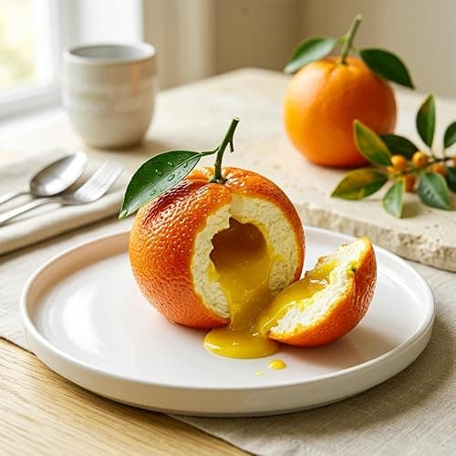 Juome 3D Orange Shape Cake Mold - 16 Cavity Fruit Pudding Orange Silicone Molds for Baking Pastry, Ice Cream, Mousse Cake Decoration Mould Supplies thumbnail 2
