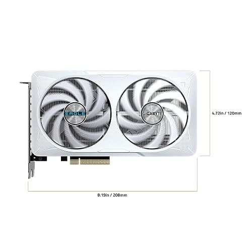 GIGABYTE GeForce RTX 5060 Eagle OC ICE 8G Graphics Card, 8GB 128-bit GDDR7, PCIe 5.0, WINDFORCE Cooling System, GV-N5060EAGLEOC ICE-8GD Video Card thumbnail 6