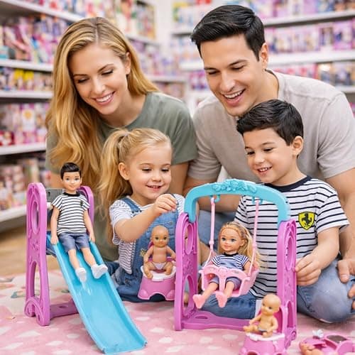 Familydolls Pregnant Dolls Set of 6 People with Removable Baby, 12 Inch Realistic Mommy Doll Set for Kids, Educational Pregnancy Doll Toy, Role Play Gift for Girls Ages 3+ thumbnail 2