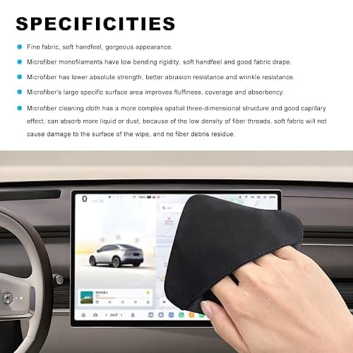 Ohleats Car Screen Cleaner, Microfiber Cleaning Pad, Square | Lint-Free & Scratch-Safe, Glove-Style Wear, Wet/Dry Dual-Use, Foldable Portable, For Car/Phone/Tablet/Laptop/TV thumbnail 3