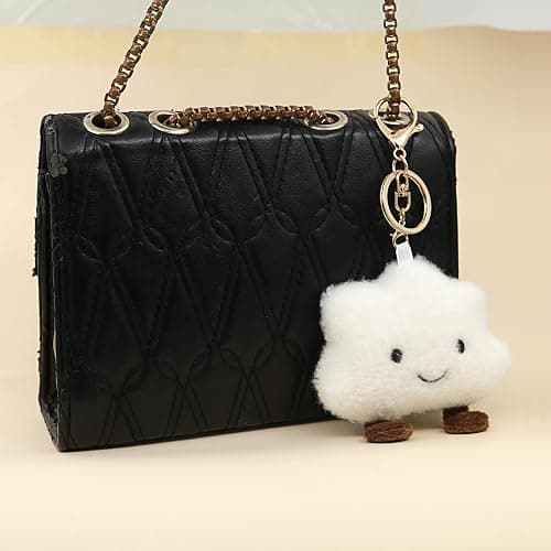Zitokin Cute Cloud Plush Keychain for Backpack, Kawaii Purse Bag Charms for Handbags Accessories Gift for Women thumbnail 4