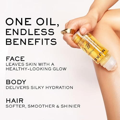 NUXE Huile Prodigieuse Multi-Purpose Dry Body Oil, Skin & Hair | Lightweight scented dry oil for skin, face & hair, French skincare with 7 botanical oils for after shower hydration & glow thumbnail 6