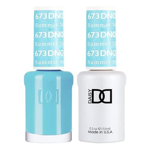 DND Gel Polish Set, Blue Collection, UV/LED GelPolish and Air Dry Nail Lacquer, Matching Chip-Free Polish Duo, 0.5 Fl Oz Each - Image 1