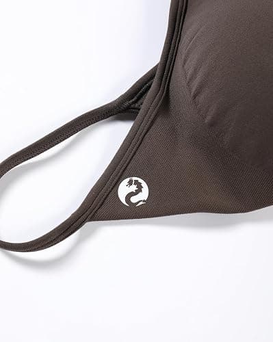 AUROLA Influence Strappy Bra Sports Bras for Women, Backless Padded Impact Strappy Bra Workout Gym Yoga with Removable Cups thumbnail 6