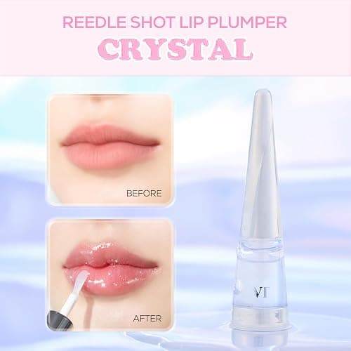 VT COSMETICS Reedle Shot Lip Plumper, Hydrate & Volumize Lip Gloss, Smooth Lip Wrinkles, Korean Lip Plumper, High Shine, Lip Enhancer, Hyaluronic Acid, 0.15 oz. (Crystal (Glitter)) thumbnail 2