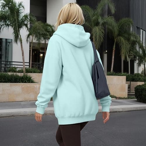YARBCEN Womens Hooded Hoodies Sweatshirts - Long Sleeve Crewneck Sweaters With Pocket 2026 Fashion Spring Oversized Clothes thumbnail 5