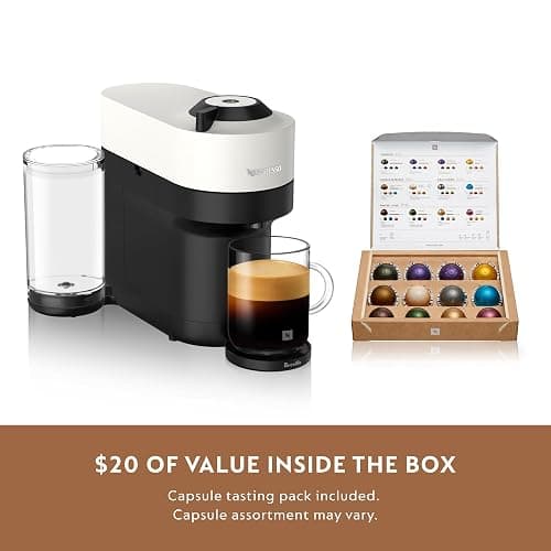 Nespresso Vertuo Pop+ Coffee and Espresso Maker by Breville, Coconut White thumbnail 7