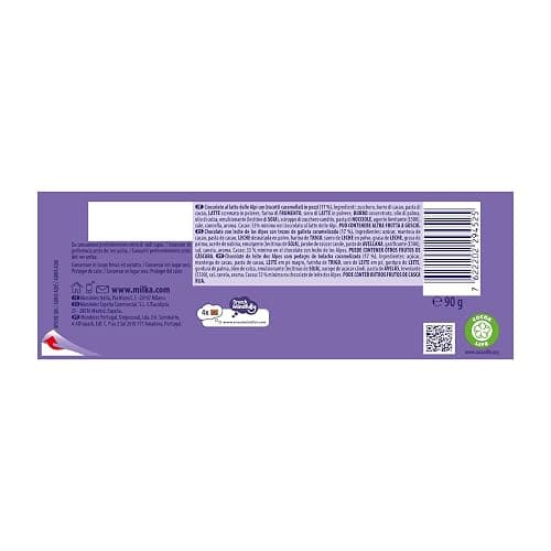 Milka Lotus Biscoff Tavoletta di Cioccolato al Latte con inclusioni di Biscotto Lotus Biscoff Latte 100% Alpino, Cacao Sostenibile Tavoletta 90g thumbnail 9