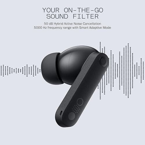 CMF Buds Pro 2 Wireless Earbuds with Smart Dial, 50dB Hybrid Noise Cancelling Earbuds Wireless Bluetooth 5.3, 11mm Bass with LDAC, 6 Hi-Res Audio Mics, 43H Playtime, Fast Charging Case, Light Grey thumbnail 6