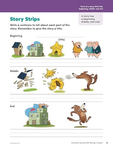 Scholastic Success with Writing Grade 1 Workbook thumbnail 12