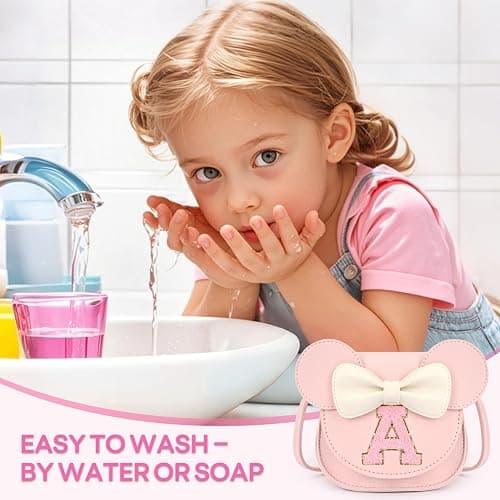 Kids Makeup Kit for Girls - 15 Pcs Real Washable Make Up Set - Non Toxic Toddlers Cosmetic with Letter Mouse Ear Purse - Easter Basket Stuffers for 3 4 5 6 7 8 Years Old Girls Birthday Gift - A thumbnail 2