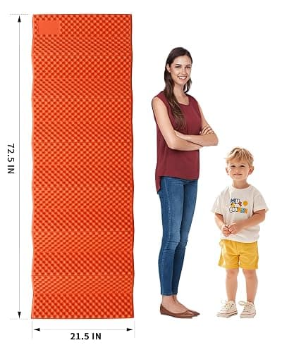 Camping Foam Sleeping Pad Lightweight Closed Cell Folding Camping Mat Moisture-Proof Camping Mattress Portable for Outdoor Hiking Mountaineering Blue thumbnail 2