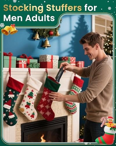 Coquimbo Christmas Stocking Stuffers White Elephant Gifts for Adults Men Him Dad, Rechargeable LED Work Light BBQ Grill Accessories Magnetic Flashlight, Mechanic Light Tools Mens Gifts (2 Pack Black) thumbnail 2