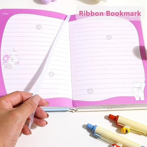 Kawaii Journal Notebook for Kids, Cute Notebook A5 Size To Do List, Travel Planner Zoo Theme Girls Diary 224 Pages with Magnetic clasp (Faced) thumbnail 5