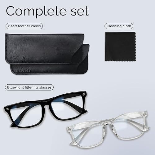 livho High Tech Blue Light Glasses - Advanced Blue Light Blocking Computer Glasses - Screen Fatigue & UV Protection thumbnail 8