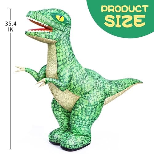 Jovow 2.4GHz Remote Control Inflatable Dinosaur with Sound for Kids | Electric Toy Dinosaur with 360°Rotation,Forward & Backward,Rechargeable Walking Dinosaur Toy for Boys Kids Age 6+ thumbnail 2