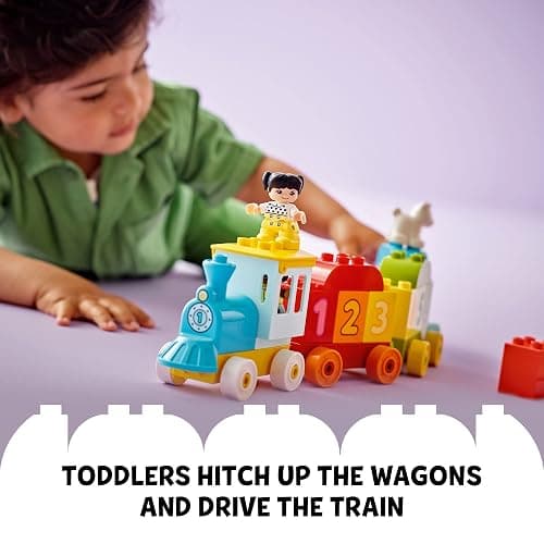 LEGO DUPLO My First Number Train Toy with Bricks for Learning Numbers, Preschool Educational Toys for 1.5-3 Year Old Toddlers, Girls & Boys, Early Development Activity Set, 10954 thumbnail 4