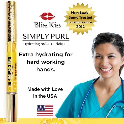Bliss Kiss | 1 Crisp Fragrance | Nail Oil Cuticle Pen w/Vitamin E & Jojoba⏤Nail Strengthener Nail Growth Serum for Brittle Peeling Breaking Thin Nails thumbnail 8