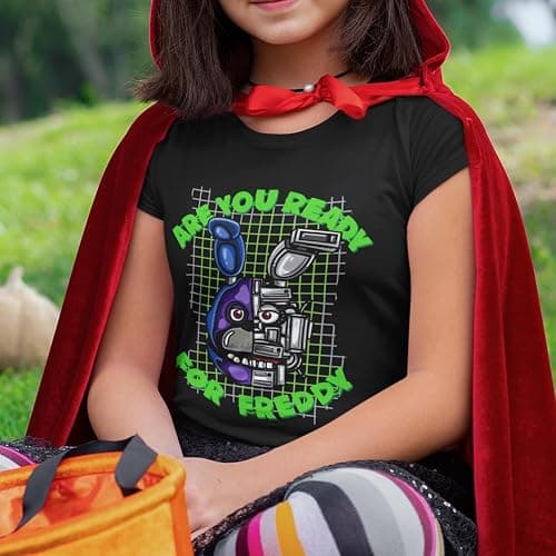 SMARTYPANTS Freddy Bonnie T-Shirt Top Tee - Animatronic Movie Game Spring Night Security Guard Monitor Cameras Bear Present thumbnail 2