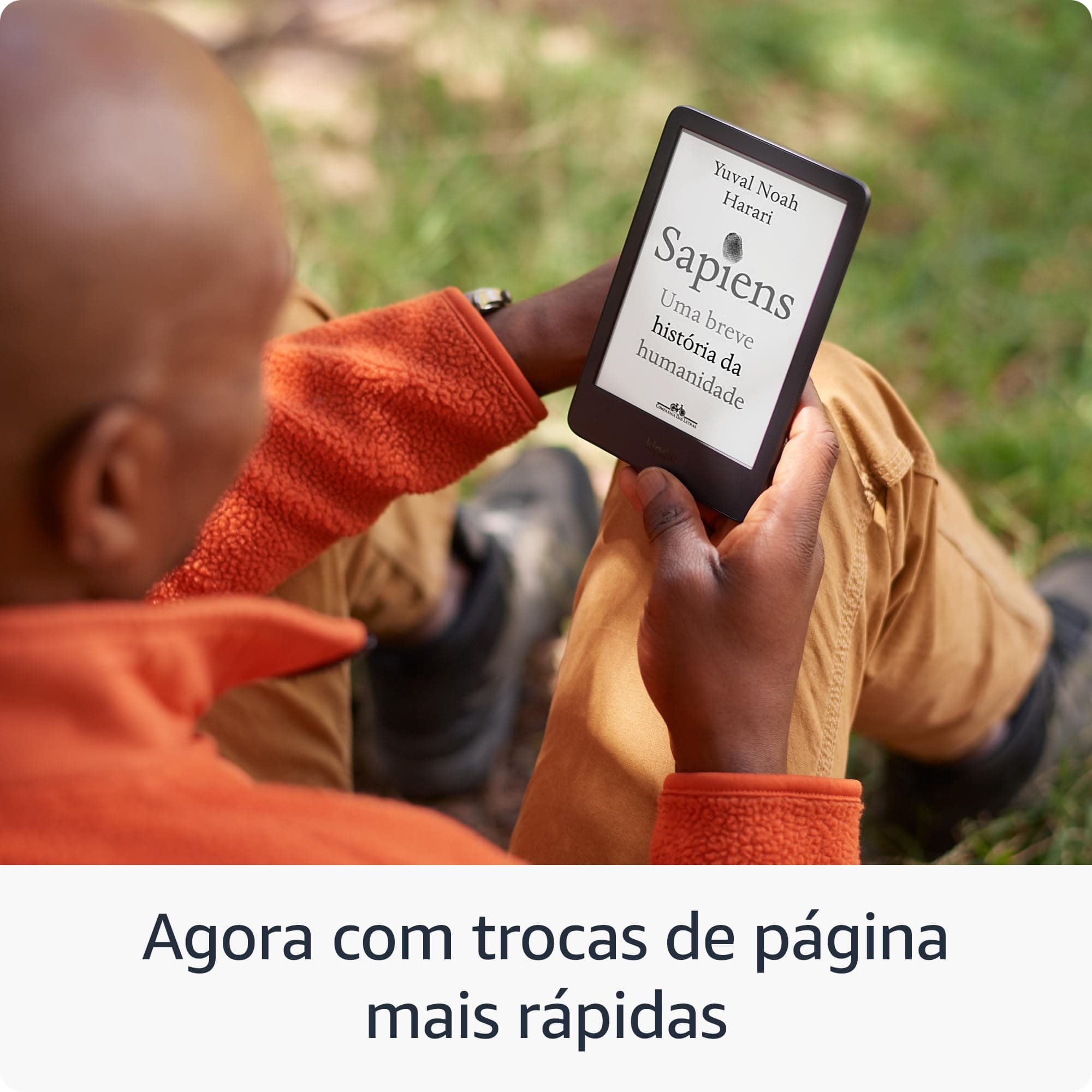 Kindle 16 GB (Última geração) - Leve e compacto, com tela antirreflexo, trocas de página mais rápidas, luz frontal ajustável e bateria de longa duração - Cor Preta - Preta thumbnail 5