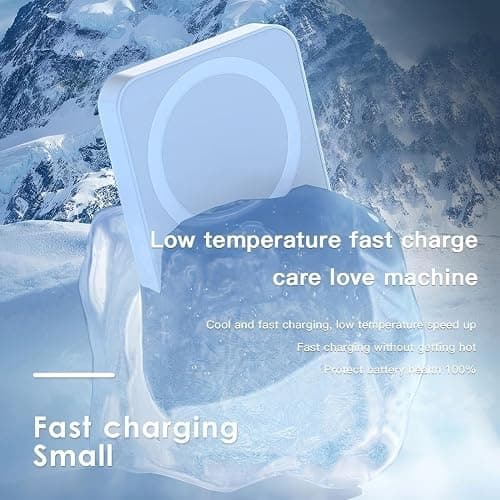 Batterie Externe, 10000mAh Power Bank Magnétique Charge Rapide ，PD 22.5W Chargement sans Fil,Chargeur Portable Compatible pour Samsung/Huawei/iOS16/15/14/13/12/Pro/Pro Max/Android thumbnail 5