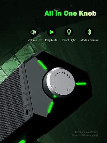BLUEDEE Computer Speakers for Desktop PC, Computer Sound bar, HiFi Stereo Speakers for Computer Desktop, Bluetooth 5.0 and 3.5mm Aux-in PC Soundbar, USB/USB C Powered Gaming Speakers for pc, Laptop thumbnail 5