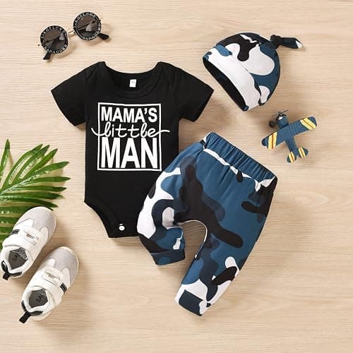 HIHA Preemie Newborn Infant Baby Boys Girls I Am New Here Bodysuit Pant Hat for Unisex Outfits thumbnail 7