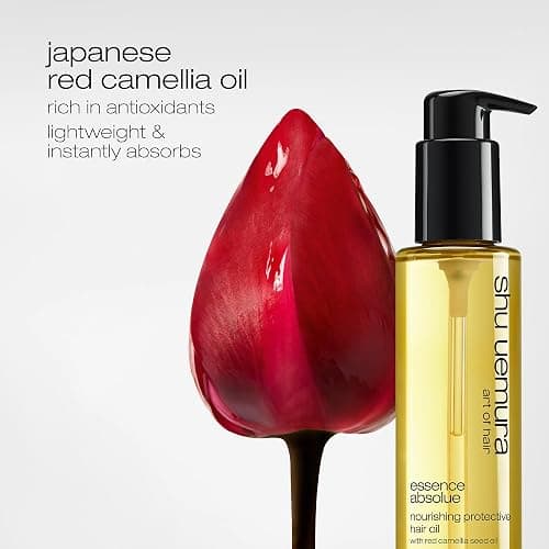 shu uemura art of hair Essence Absolue Nourishing Protective Hair Oil - Lightweight Multi-Benefit, Hydrates, Adds Shine, and Reduces Frizz with Heat Protection, With Japanese Camellia Oil thumbnail 5