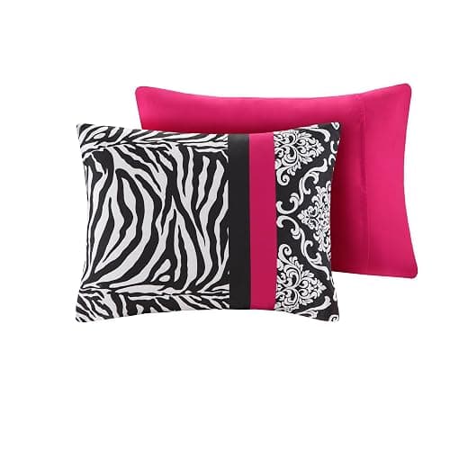 Intelligent Design Comforter Set Fun Bedroom Décor - Modern All Season Polka Dot Print, Vibrant Color Cozy Bedding Layer, Matching Sham, Decorative Pillow, Twin/Twin XL, Zebra Pink 3 Piece thumbnail 9