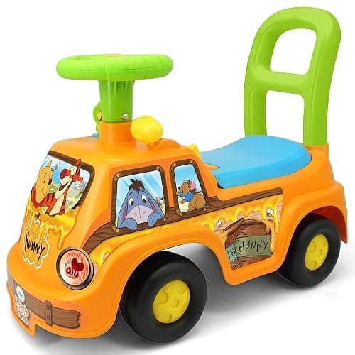 Kiddieland Winnie the Pooh Honey Van Ride-On with Lights & Sounds, Foot-to-Floor Push Car, Interactive Dashboard, Under-Seat Storage, for Toddlers 12–36 Months thumbnail 2