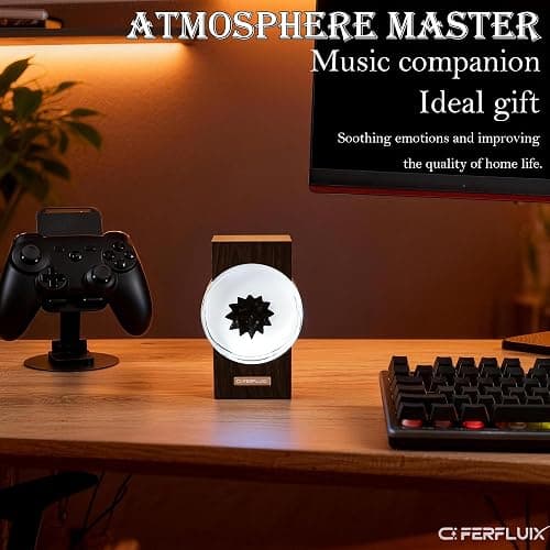 FerFluiX Ferrofluid Visualizer, Music Rhythm Lamp, Magnetic Fluid Music Mate, Dacing Desk Decor in Music, Ideal Gift for Friends (Black) thumbnail 3
