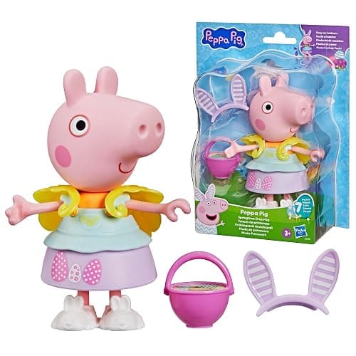 Peppa Pig Springtime Dress-Up Figure with 6 Easy-On Fashion Accessories, 6-Inch Doll, Easter Gift for Kids, Preschool Toys for Girls and Boys 3 and Up thumbnail 3