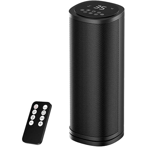 Electric Space Heater for Home, 1800W Fast Heating PTC Portable Heaters with Thermostat and Remote, 12H Timer, Overheating Protection, 60° Oscillation, Room Ceramic Heater for Office Bedroom Home - Image 1