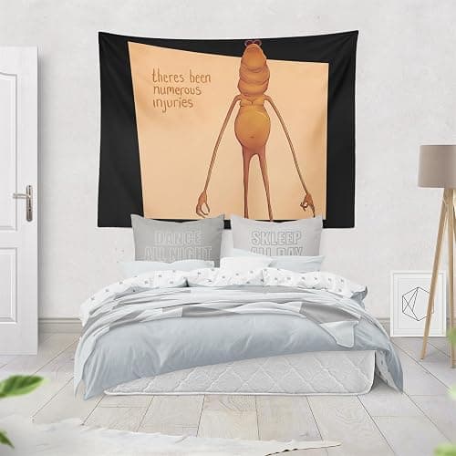 Jschlatt Marcus the Worm Funny Meme Tapestry, There's Been Numerous Injuries Wall Hanging 60'' x 50'' (150cm x 130cm) thumbnail 7