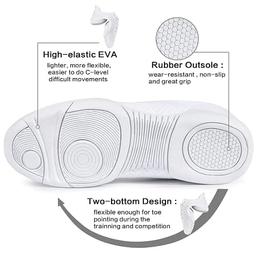 CADIDL Cheer Shoes Women White Cheerleading Dance Shoes thumbnail 4
