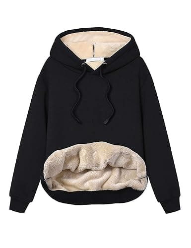 Yeokou Women's Winter Hoodies Pullover Sherpa Fleece Warm Heavyweight Sweatshirt thumbnail 3
