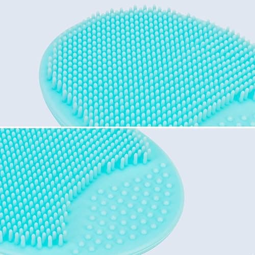 4 Pack Face Scrubber,JEXCULL Soft Silicone Facial Cleansing Brush Face Exfoliator Blackhead Acne Pore Pad Cradle Cap Face Wash Brush for Deep Cleaning Skin Care thumbnail 4